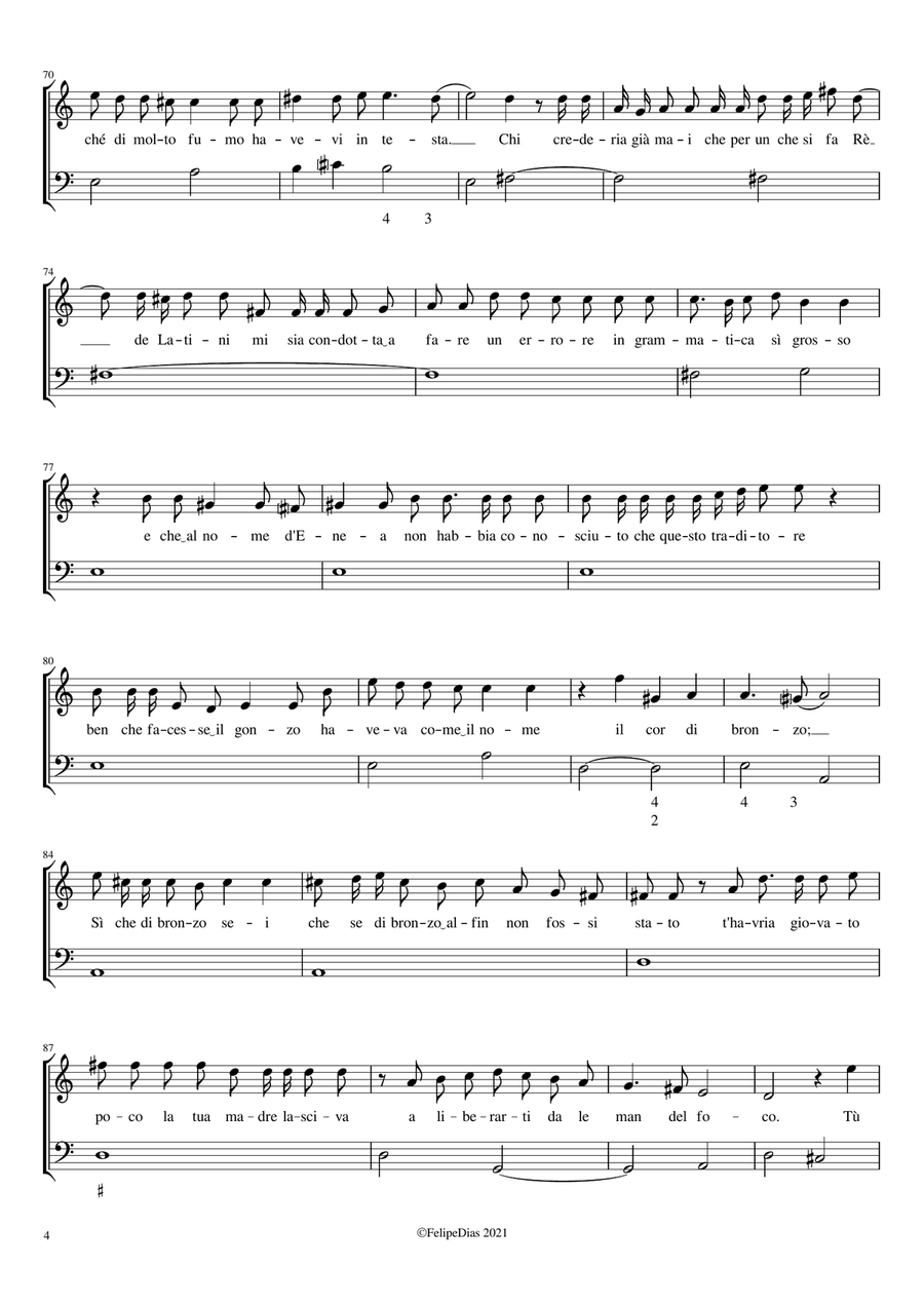 Didone Piangente: Quando che'l buon Troiano Voice Solo scores gallery preview page 4