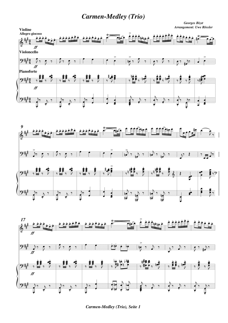 Carmen-Medley from the opera 