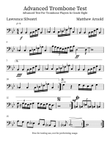 Advanced Trombone Test