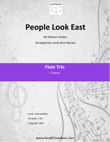 People Look East for Flute Trio (3 C)