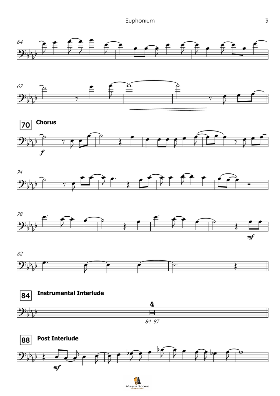 Let It Go Euphonium scores gallery preview page 4