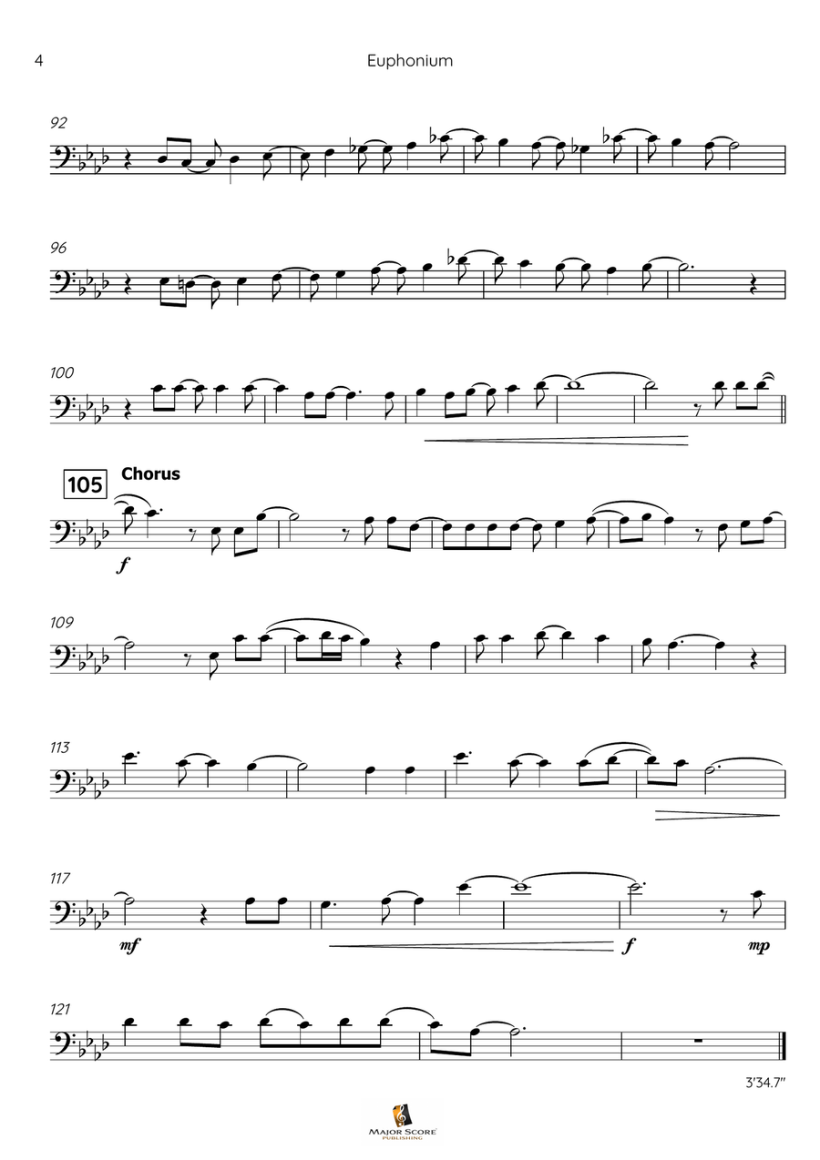 Let It Go Euphonium scores gallery preview page 5