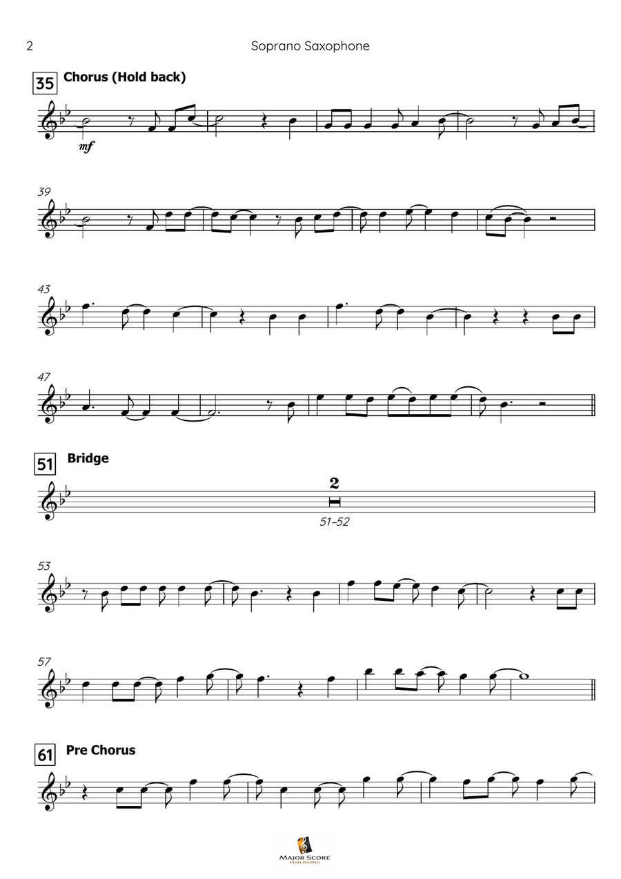 Let It Go Soprano Saxophone scores gallery preview page 3
