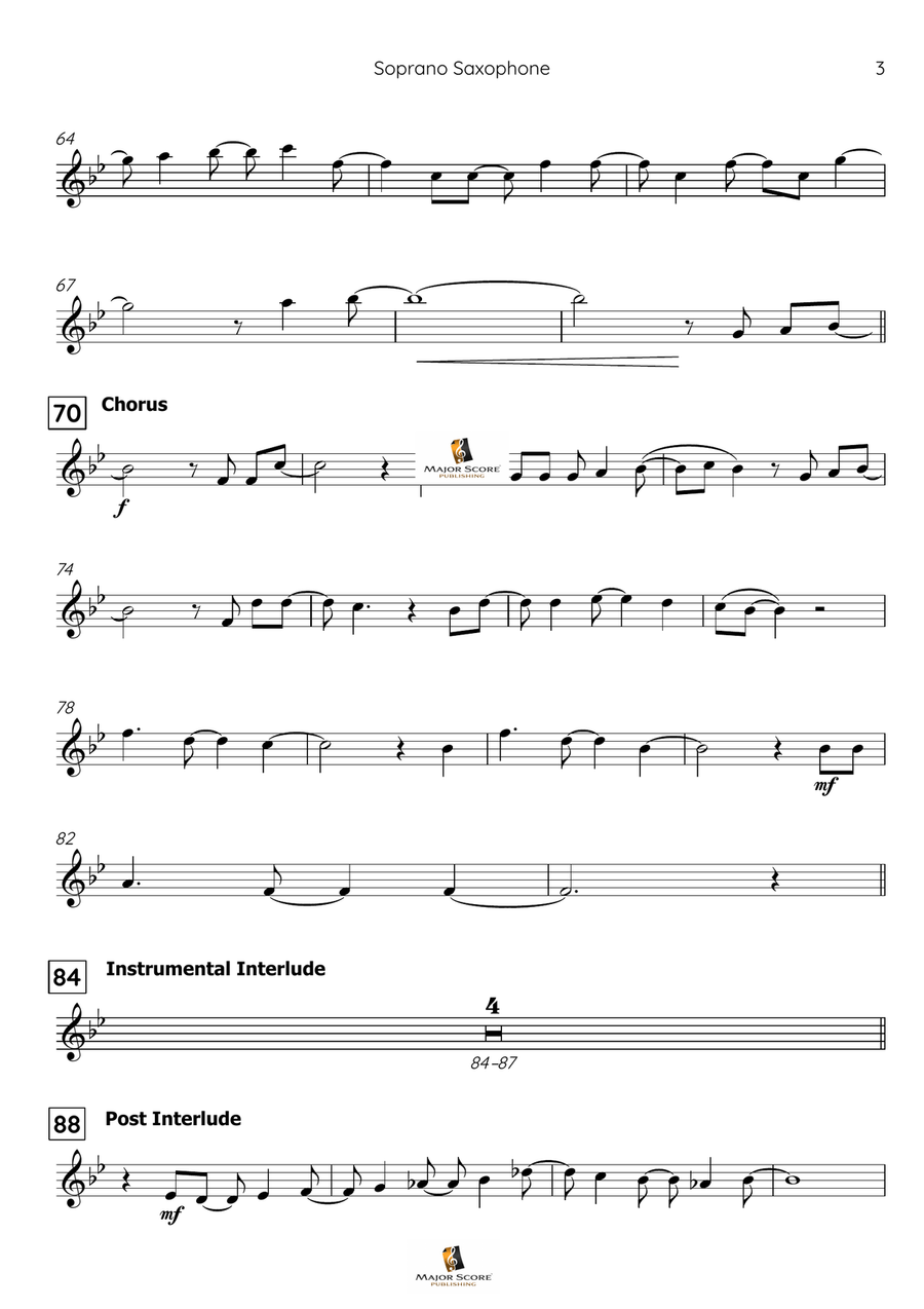 Let It Go Soprano Saxophone scores gallery preview page 4