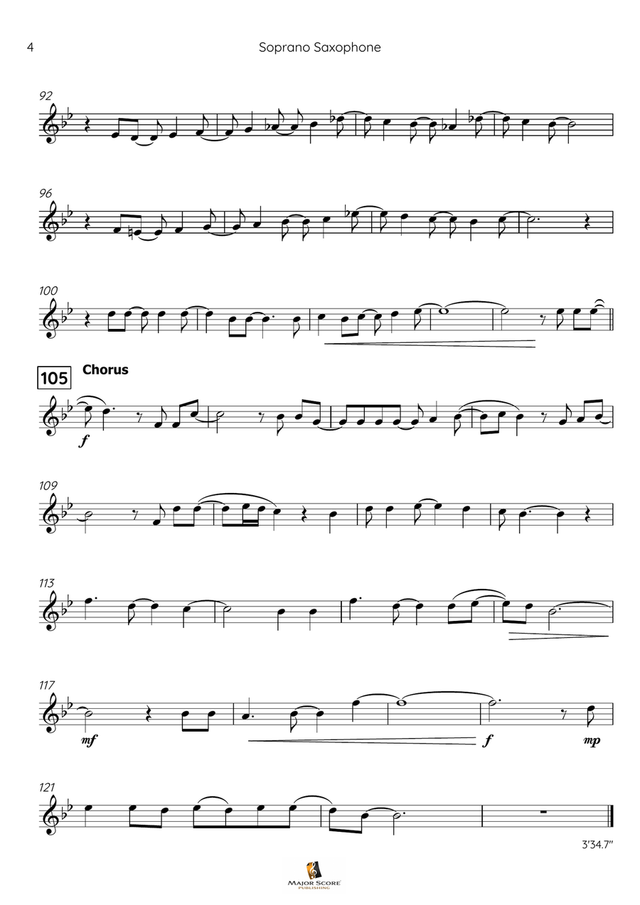 Let It Go Soprano Saxophone scores gallery preview page 5