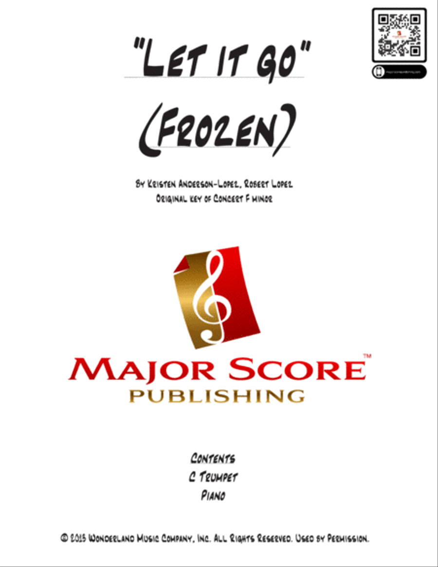 Let It Go C Trumpet scores gallery preview page 6
