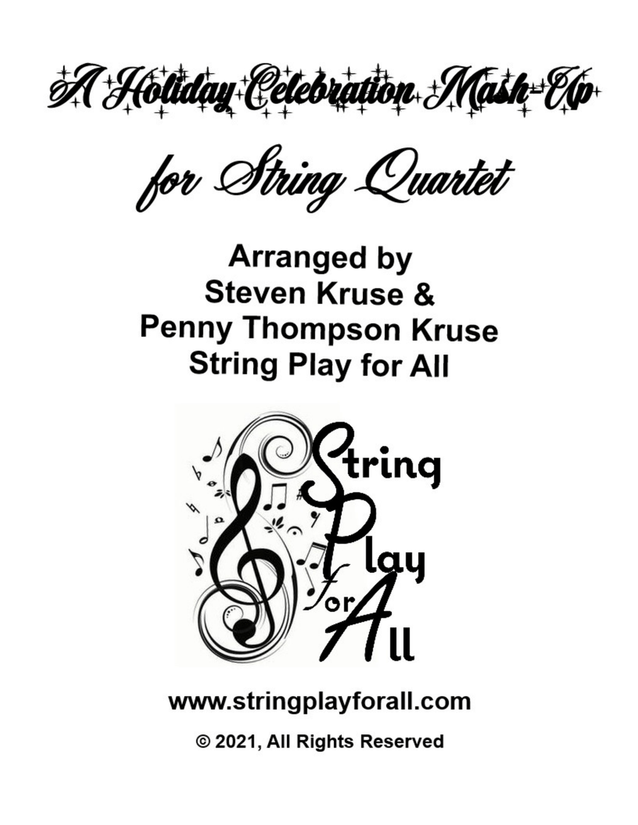 A Holiday Celebration Mash-Up for String Quartet String Quartet scores gallery preview page 2