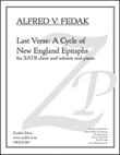 Last Verse: A Cycle of New England Epitaphs