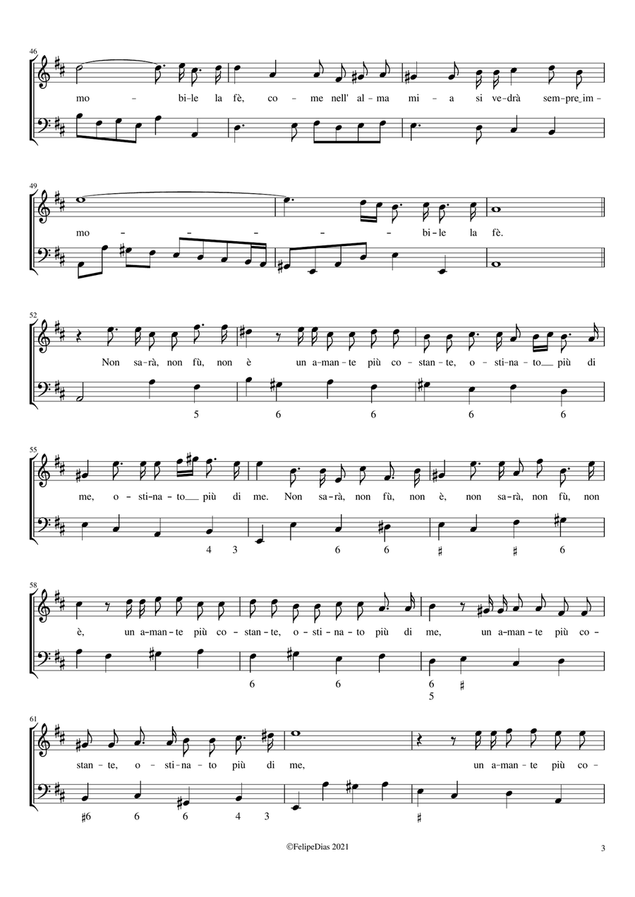 Non sarà, non fù, non è Non sarà, non fù, non è Voice Solo scores gallery preview page 3