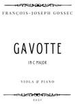 Gossec - Gavotte in C Major - Easy