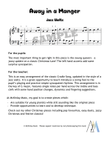 Away in a Manger - easy jazz waltz