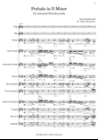 Prelude in D Minor (conductor's score)