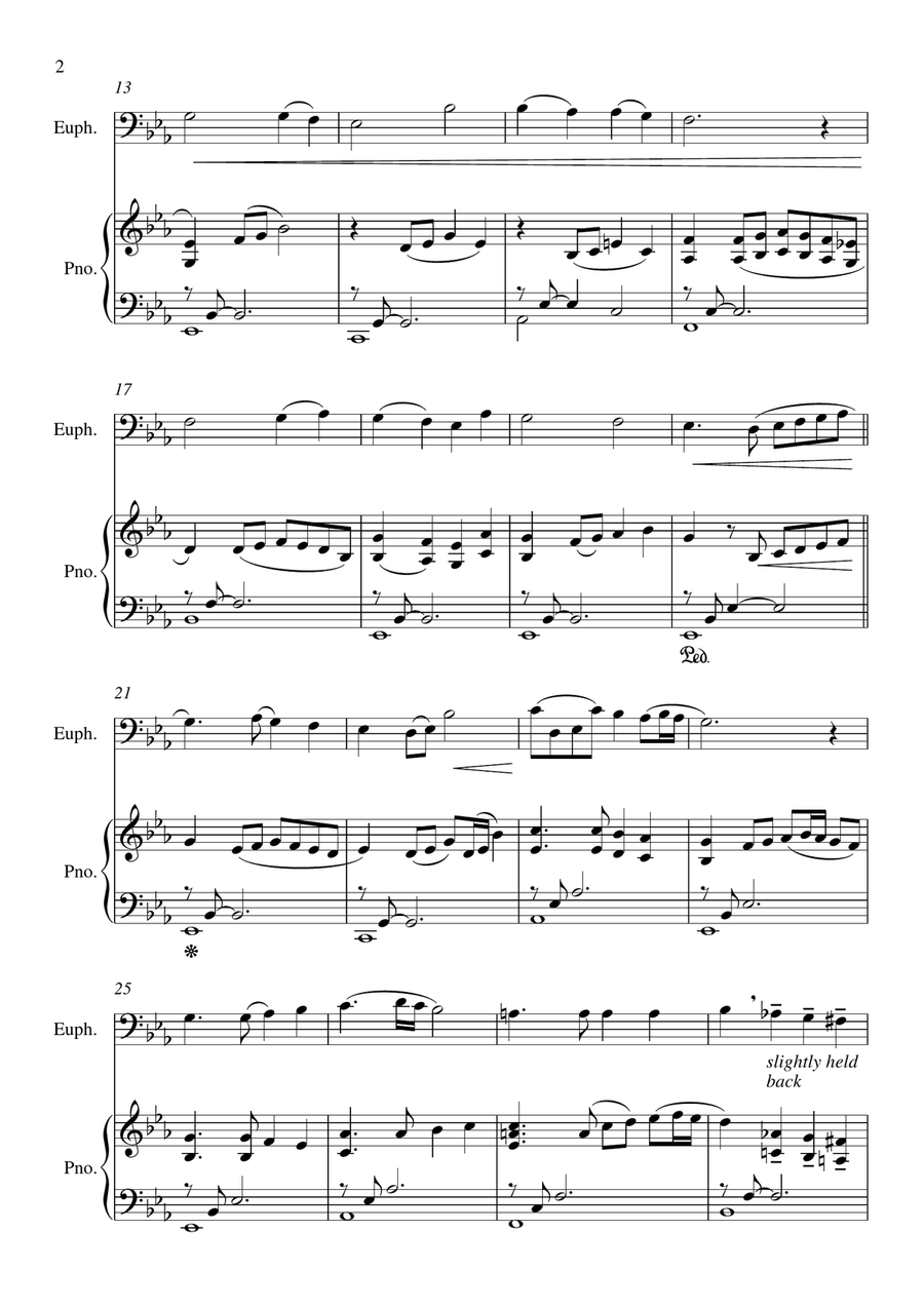 Abide With Me Abide With Me Euphonium scores gallery preview page 2