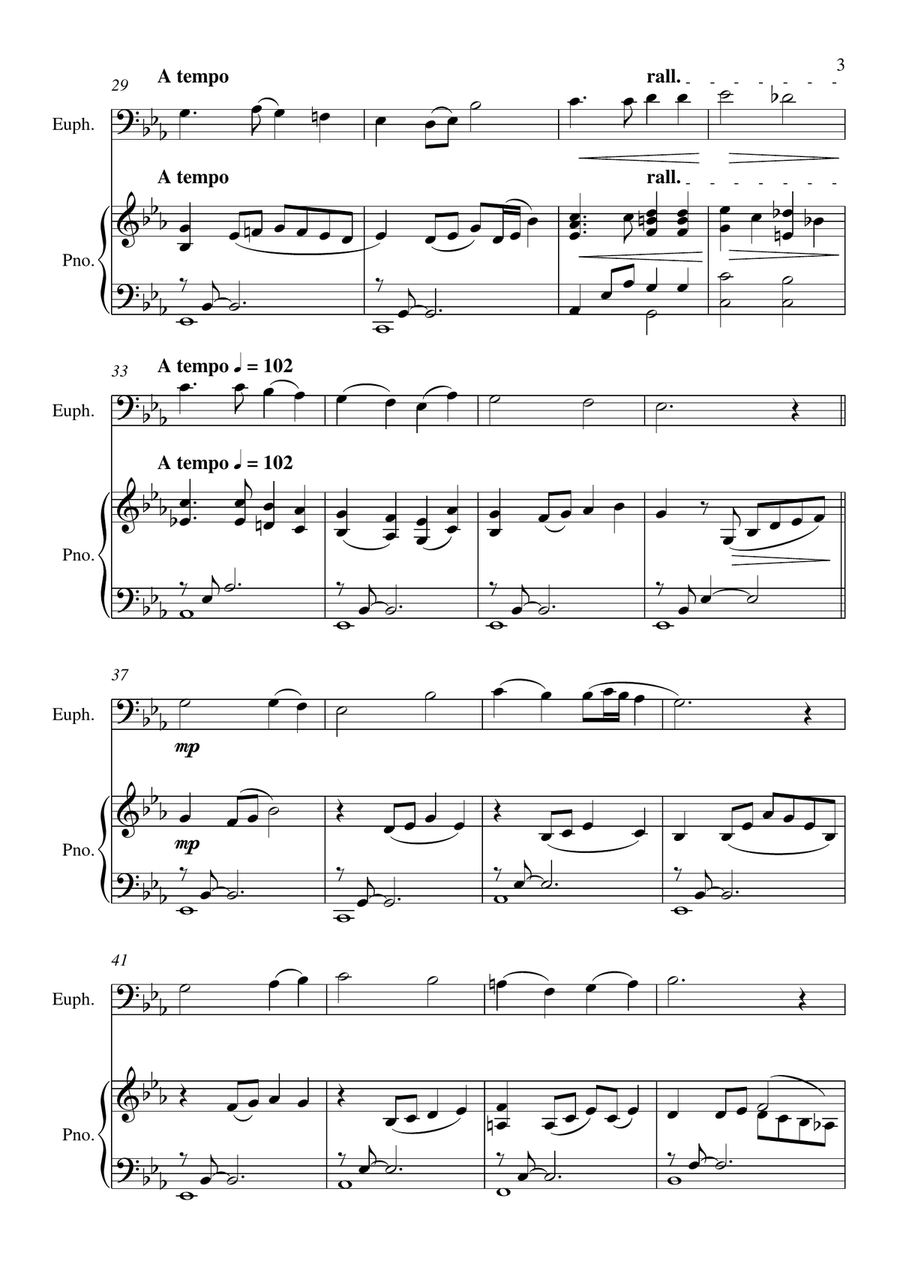 Abide With Me Abide With Me Euphonium scores gallery preview page 3