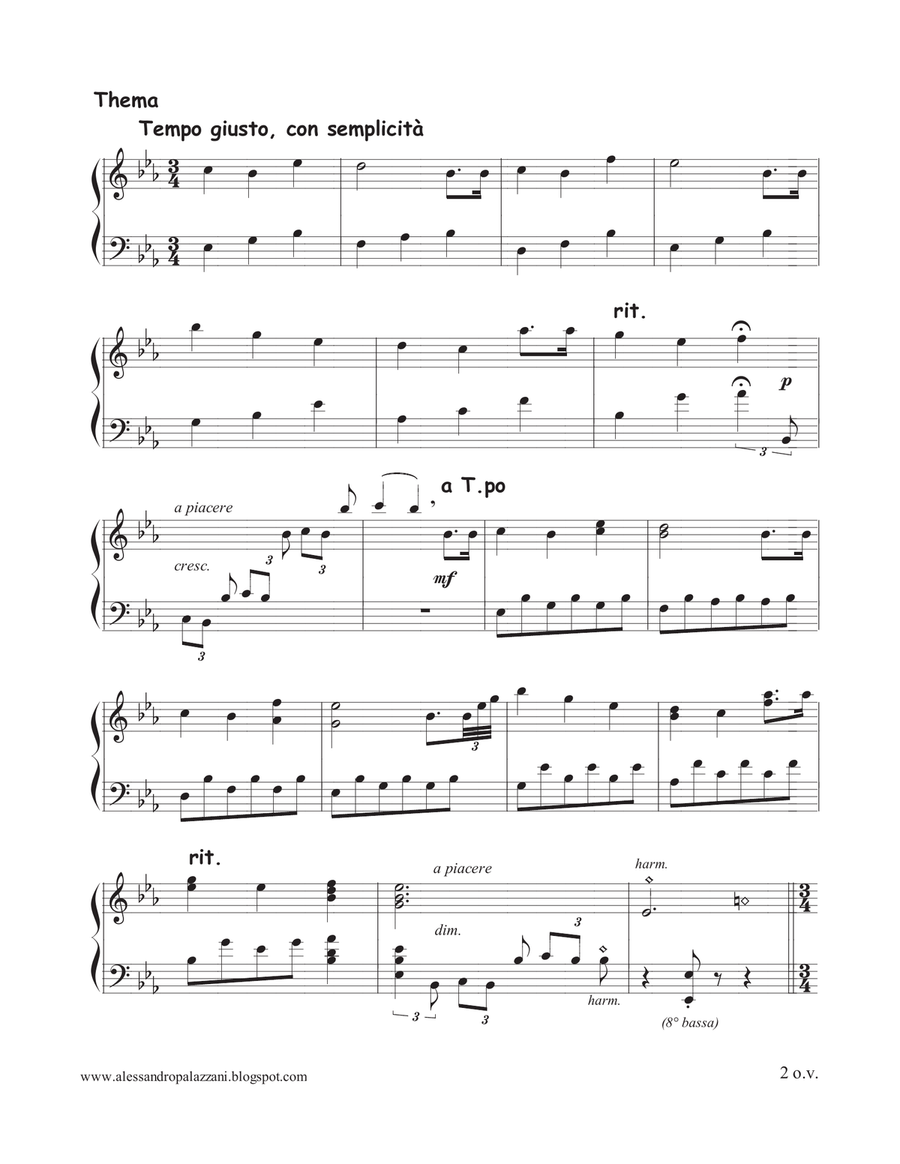 Playful Variations on Happy Birthday Harp scores gallery preview page 6