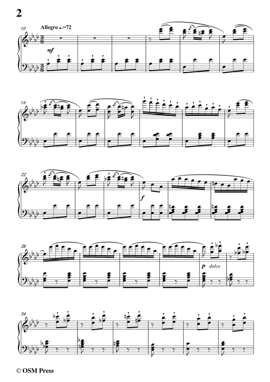 Auber-Flamme Vengeresse,from Le Domino Noir,in b flat minor,for Voice and Piano Piano, Vocal scores gallery preview page 4