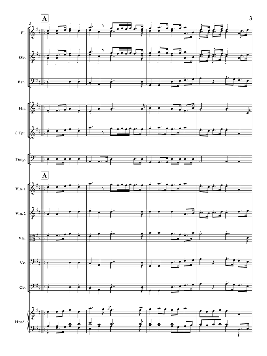 CHARPENTIER: PRELUDE (From 'Te Deum in D major', H. 146) for Chamber Orchestra Chamber Orchestra scores gallery preview page 4