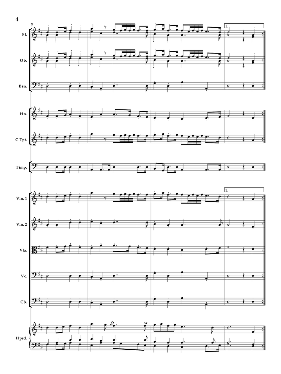 CHARPENTIER: PRELUDE (From 'Te Deum in D major', H. 146) for Chamber Orchestra Chamber Orchestra scores gallery preview page 5