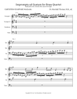 Impromptu ad Gustum for Brass Quartet