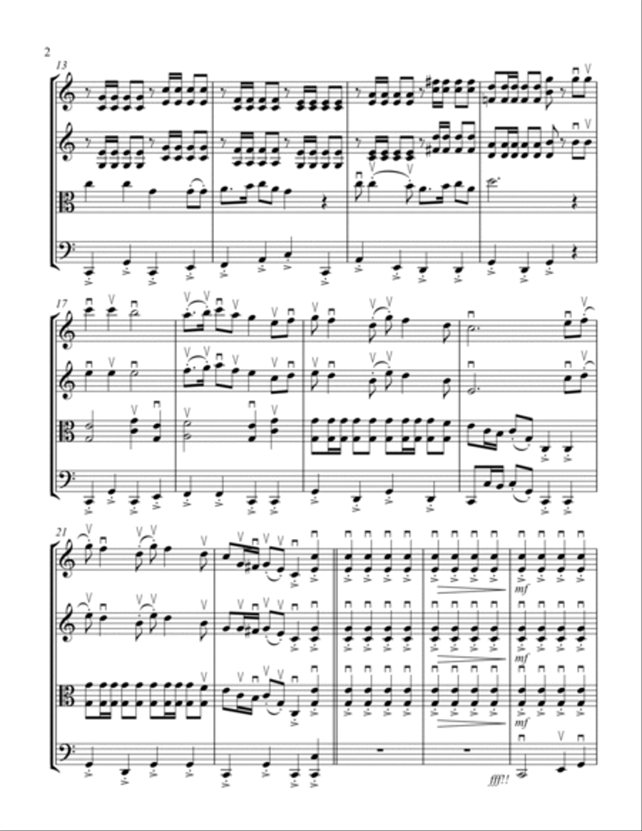 Armed Forces Medley with Space Force Cello scores gallery preview page 2