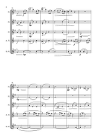 Minuet on the name of Haydn By Ravel. Flute Quintet Woodwind Ensemble scores gallery preview page 3