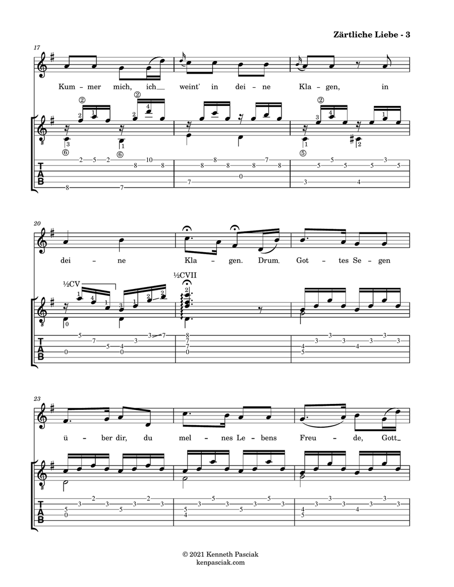 Zärtliche Liebe - Ich Liebe Dich (for Voice & Guitar) Acoustic Guitar scores gallery preview page 5