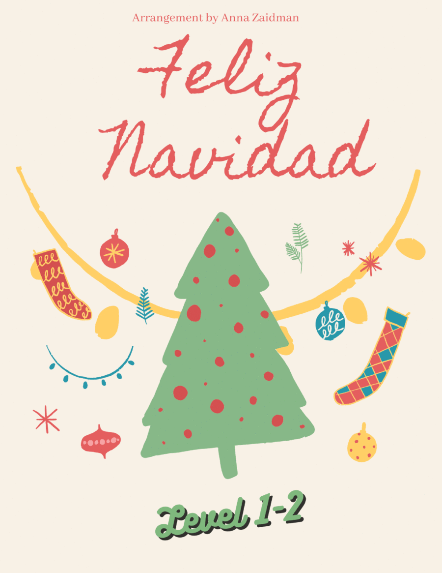 Feliz Navidad Easy Piano scores gallery preview page 1