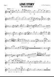 LOVE STORY for Flute Quartet - Flute 1 mini preview