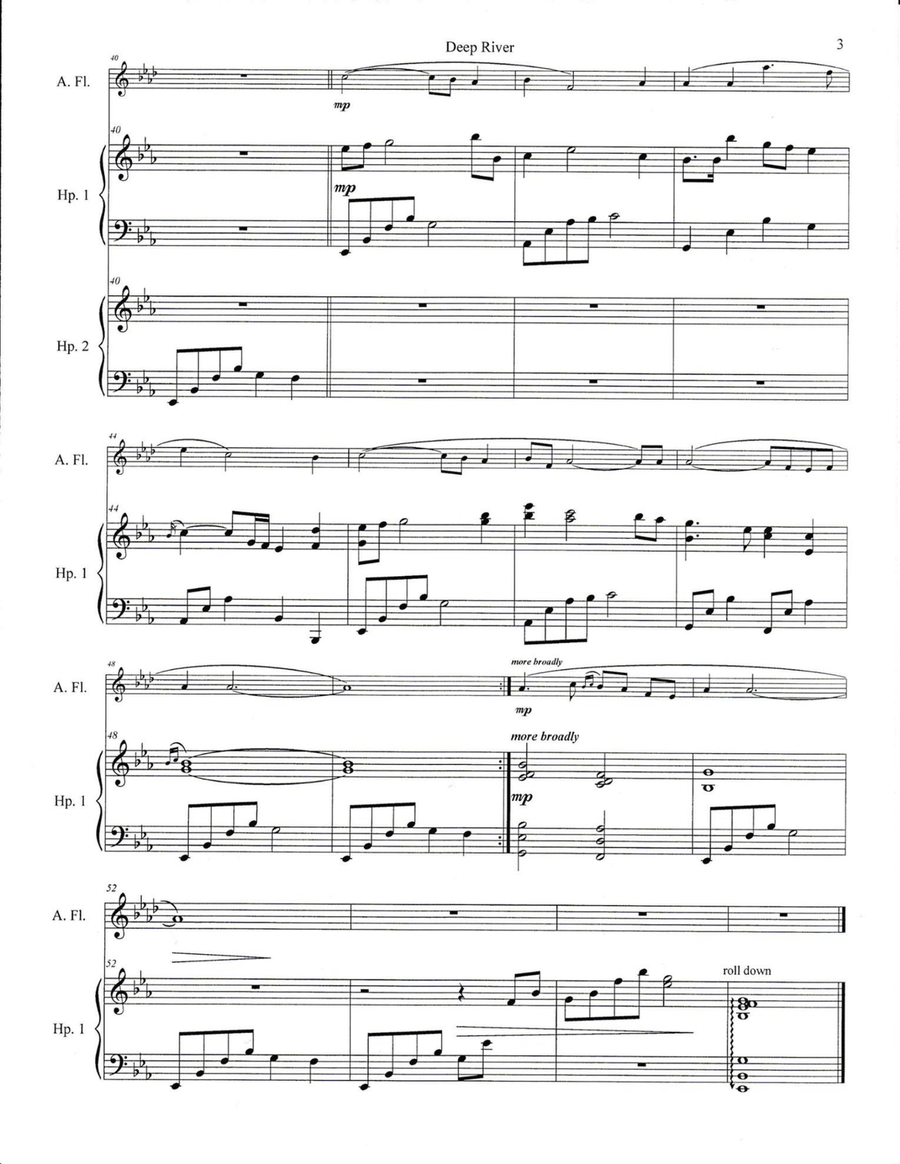Deep River Flute scores gallery preview page 3