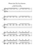 Winter (First Movement) from The Four Seasons by Vivaldi Piano
