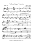 We Three Kings - Piano Solo