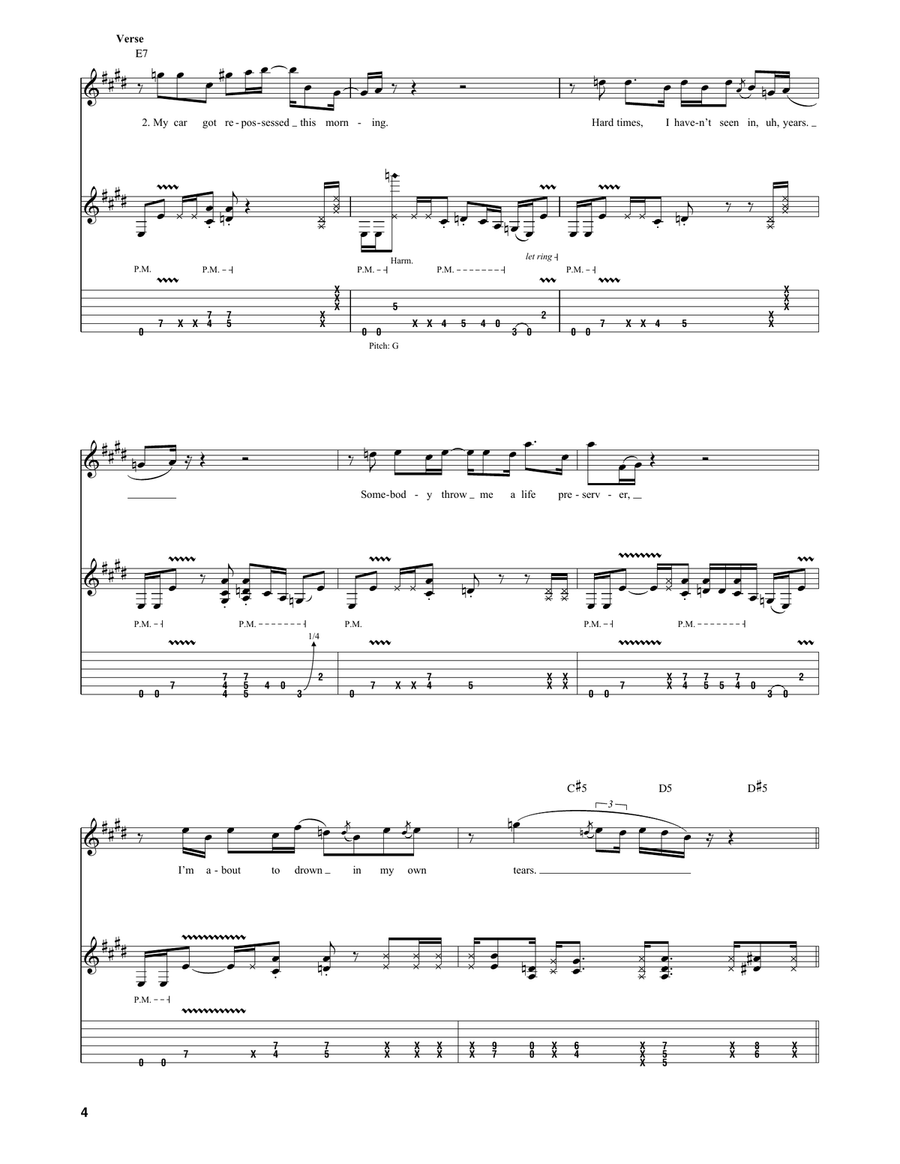 Shakey Ground Shakey Ground Electric Guitar scores gallery preview page 4