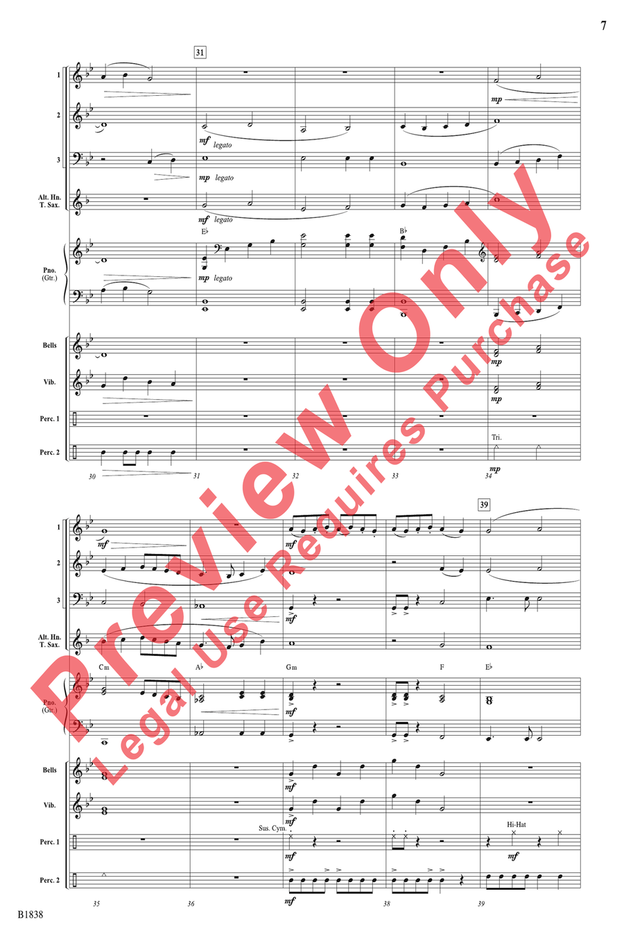 Lost Woods Fantasy Lost Woods Fantasy Concert Band scores gallery preview page 7