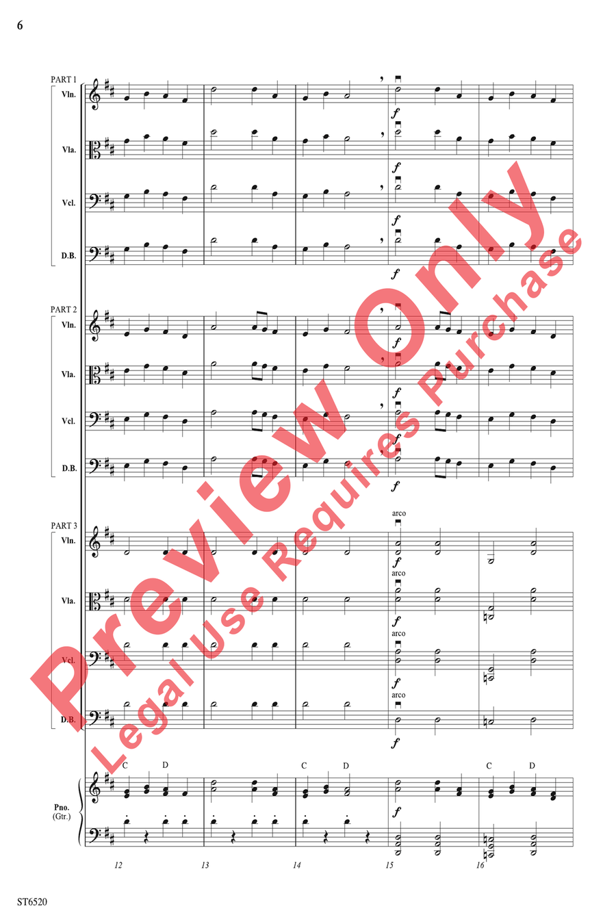 Gaelic Castle Gaelic Castle String Orchestra scores gallery preview page 7