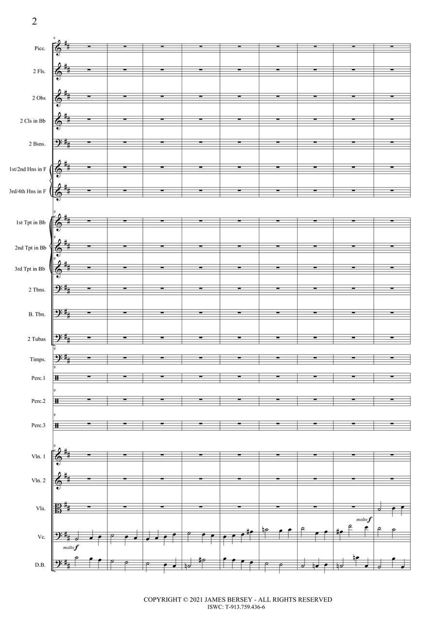 Symphony No.2 - full orchestral score Full Orchestra scores gallery preview page 4