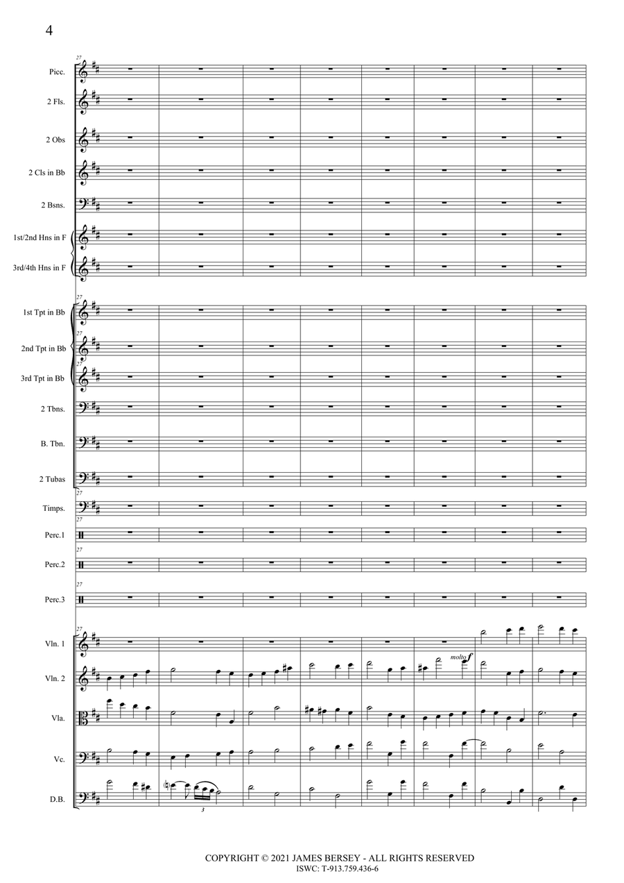 Symphony No.2 - full orchestral score Full Orchestra scores gallery preview page 6