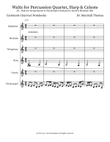 Waltz for Percussion Quartet, Harp & Celeste