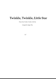 Twinkle, Twinkle, Little Star