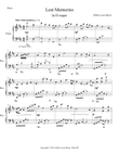 Lost Memories - Piano Solo