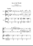 Joy to the World (flute duet and piano)