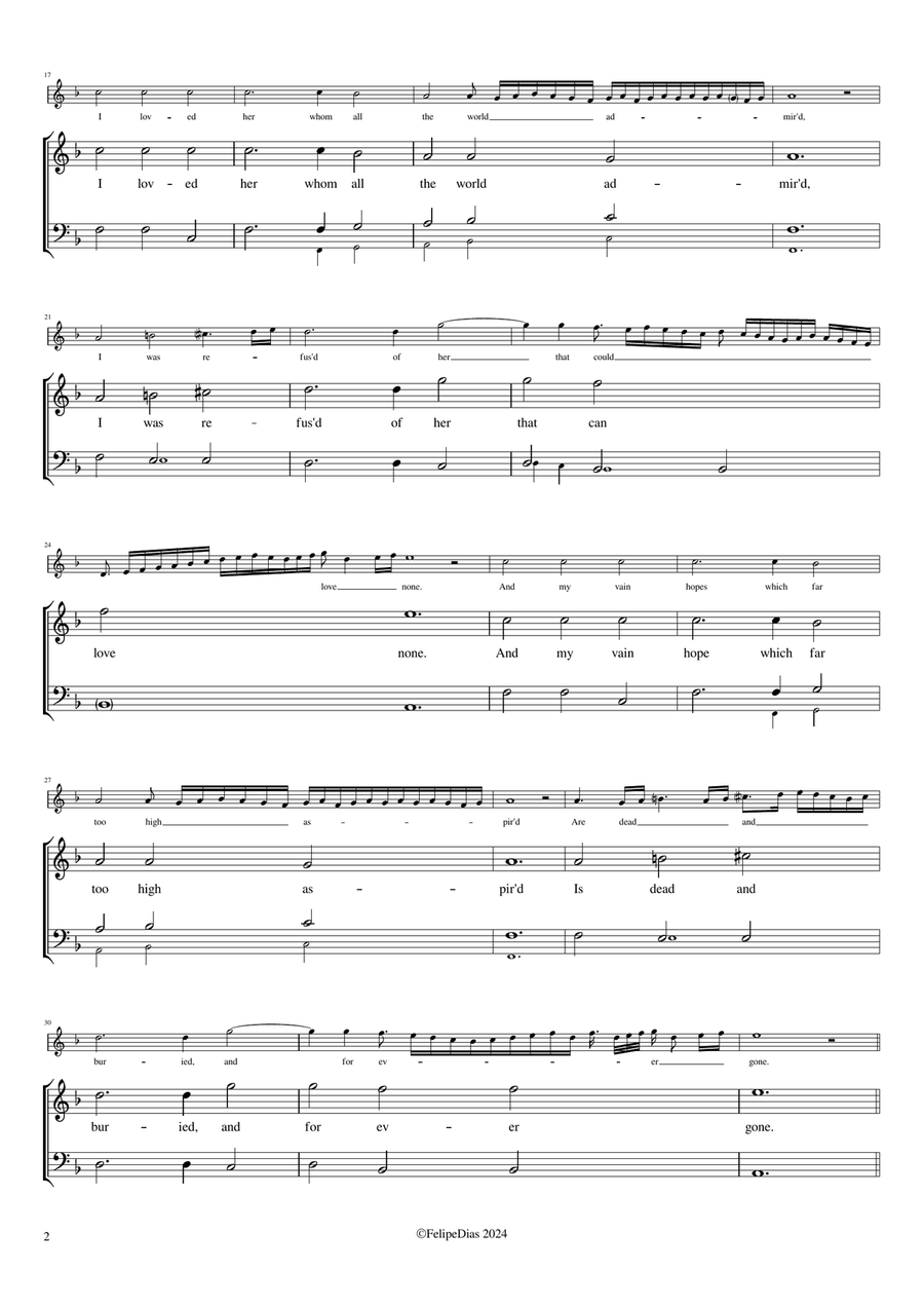 To plead my faith (Ornamented version from Add. MS 24665) Voice Solo scores gallery preview page 2