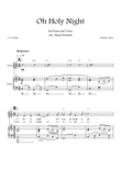 Oh Holy Night (C major - with chords) EASY mini preview