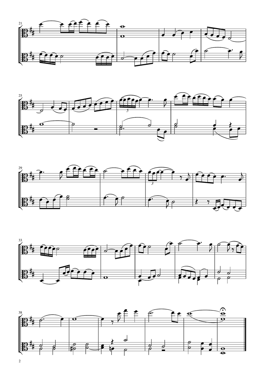 Gabriel's Oboe Gabriel's Oboe String Duet scores gallery preview page 3