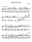 Maple Leaf Rag with chords mini preview