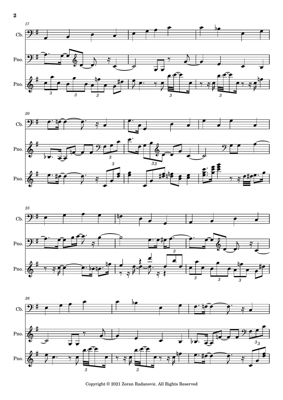 Happy birthday to you - swing style Small Ensemble scores gallery preview page 2