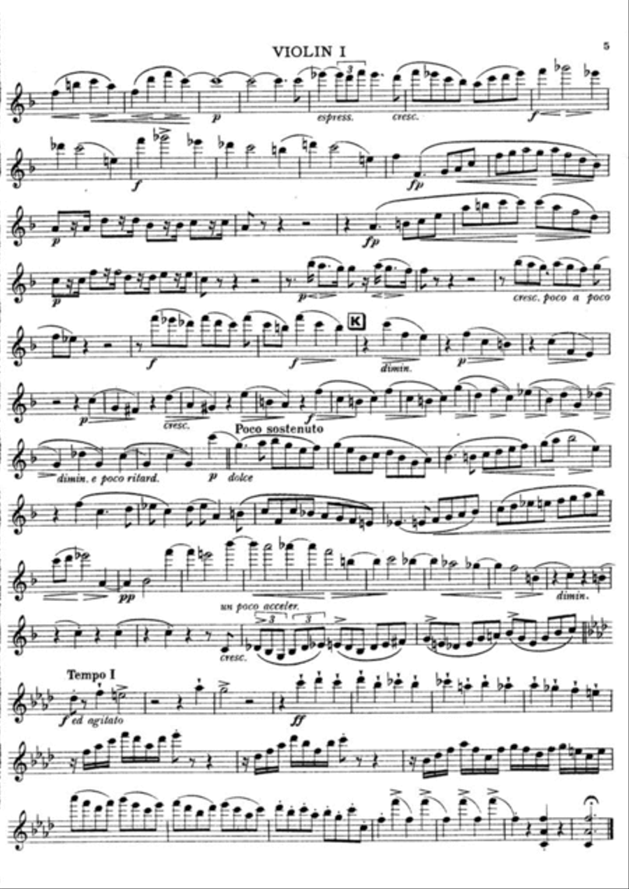 Brahms String Quintet Op34 for 2 vlns viola and 2 Cellos (Brown) COMPLETE SET String Quintet scores gallery preview page 6