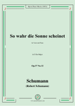 Schumann-So wahr die Sonne scheinet,Op.37 No.12,in E flat Major,for Voices&Piano mini preview