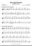 Three Bach Chorales in C and Am - Leadsheet (no lyrics)