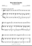 Three Bach Chorales in C and Am - Flute and Piano Accompaniment