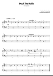 Deck The Halls (easy piano)
